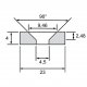 Imn de neodimio con tornillo D23x4